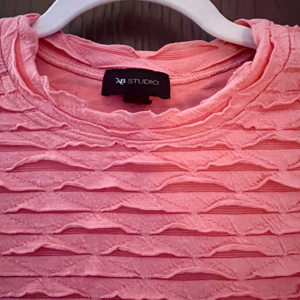 AB Studio Orange Ruffle Tank Top - Picture 6 of 6